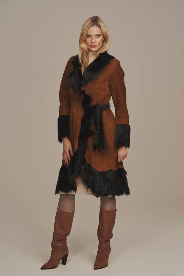 Kožešinový kabát dámský - Zimní kožich